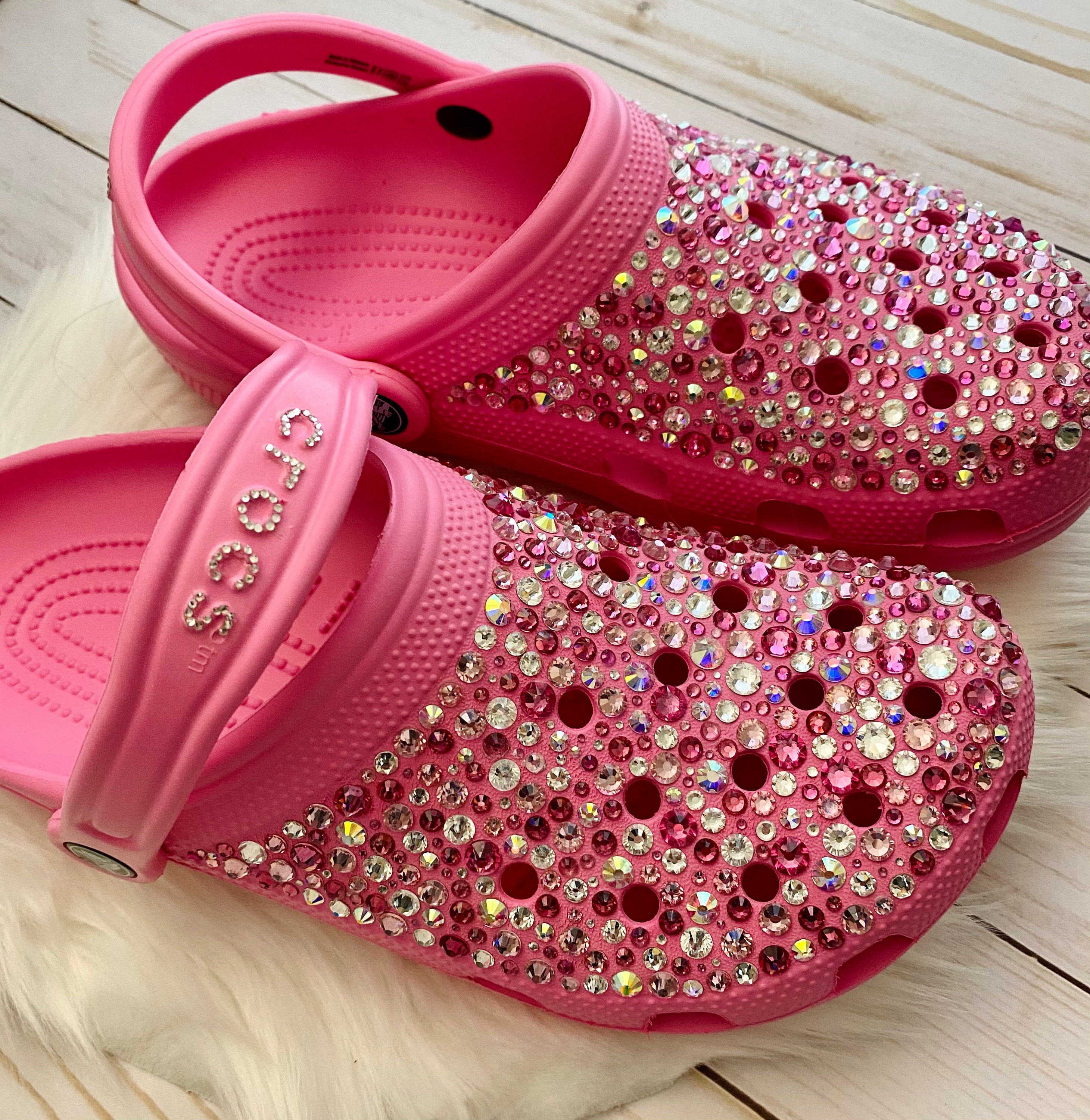 PLATFORM Custom Crystal Bling Crocs ADULT - Etsy