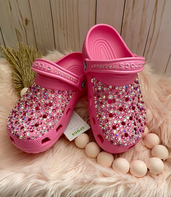 crocs with chanel charm silver