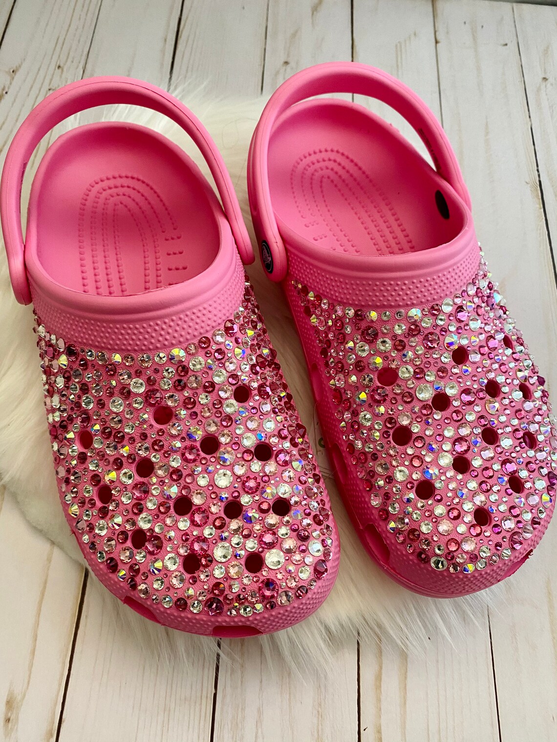 PLATFORM Custom Crystal Bling Crocs ADULT - Etsy