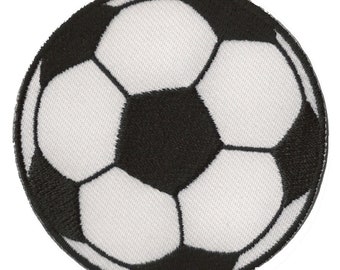 écusson brodé patche ballon de football foot balle patch thermocollant soccer