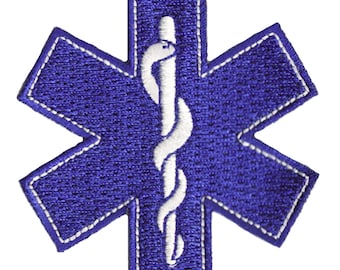 Patche écusson brodé urgences médecin urgentiste patch SAMU EMS