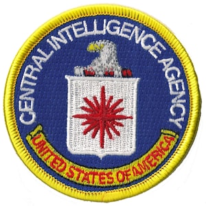 embroidered patch CIA Central Intelligence Agency iron-on patch