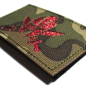 Spartan helmet patch glaives camouflage tactical PVC patch with velcro