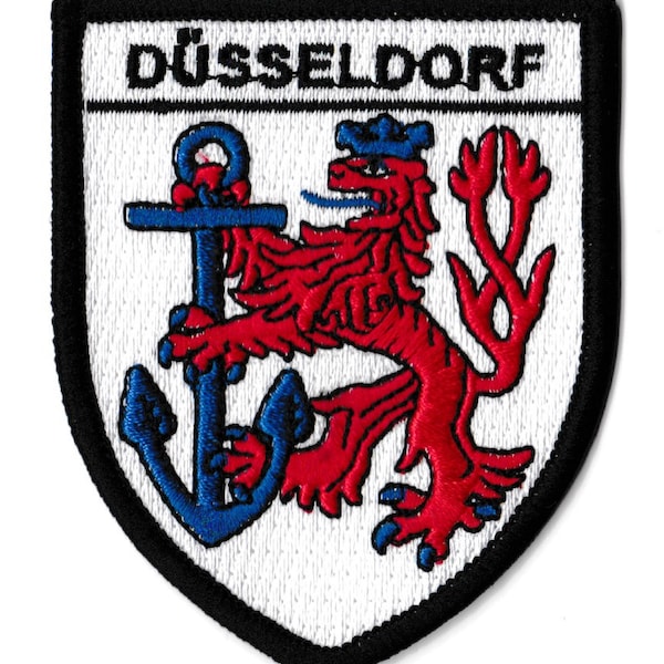 Düsseldorf crest patch city coat of arms Germany coat of arms embroidered iron-on