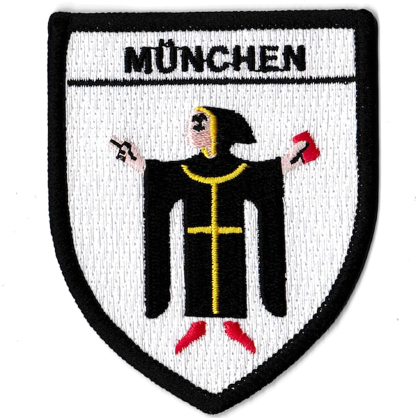 München Wappen Patch München gestickter Patch Stadtwappen Deutschland Bayern