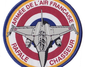 Patche tissé pilote rafale armée de l'air France patch écusson thermocollant