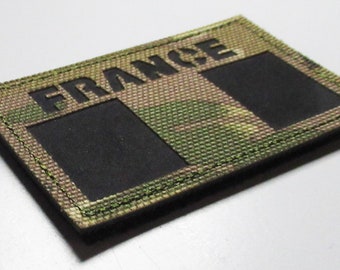 Patch drapeau Français France camouflage patch tactique en PVC à scratch