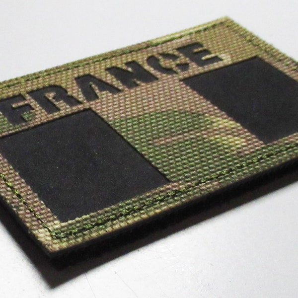 Patch drapeau Français France camouflage patch tactique en PVC à scratch