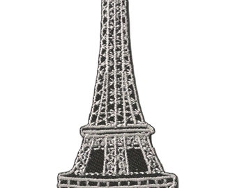 Patche tour Eiffel Paris écusson brodé thermocollant voyage souvenir tourisme