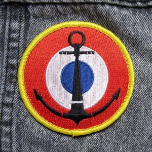 Gestickter Wappenaufnäher der französischen Marine, Luftfahrt, Frankreich, kratzbar Bild 3