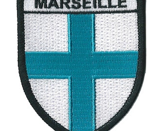 Aufnäher mit Wappen der Stadt Marseille zum Aufbügeln