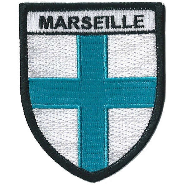 Patche écusson blason ville de Marseille thermocollant