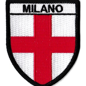 Milan Italy coat of arms patch embroidered iron-on patch
