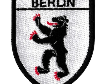 Berlin coat of arms city crest patch embroidered iron-on patch