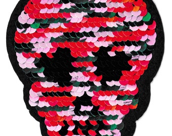 Patch sequins skull patch heat-adhesive skull