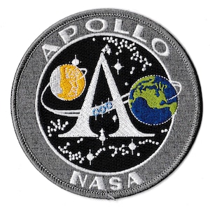 Embroidered patch Apollo NASA space program iron-on patch badge