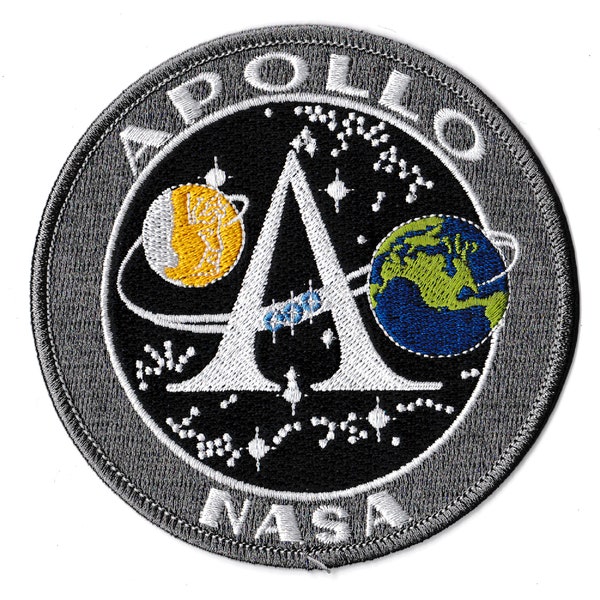 Embroidered patch space program Apollo NASA iron-on patch crest