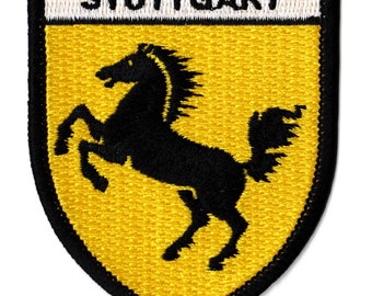 Stuttgarter Wappen Patch Stadtwappen Deutschland Wappen gestickt zum Aufbügeln