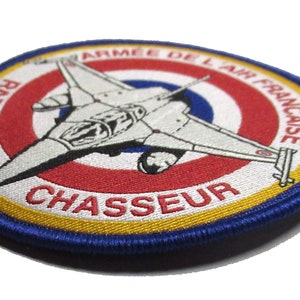 Patche tissé pilote rafale armée de l'air France patch écusson thermocollant image 3