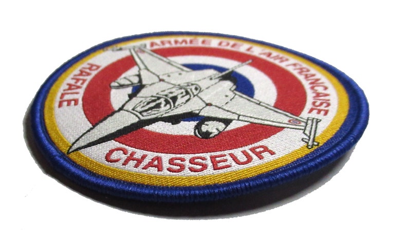 Patche tissé pilote rafale armée de l'air France patch écusson thermocollant image 3