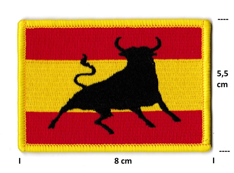 Parche escudo bandera de España Parche termoadhesivo español Tauro bordado imagen 2