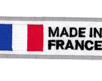 Patche made in France logo patche thermocollant badge brodé Français