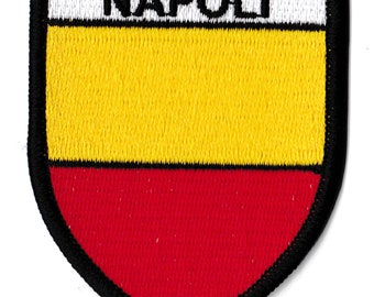 City of Naples coat of arms patch Napoli embroidered iron-on patch