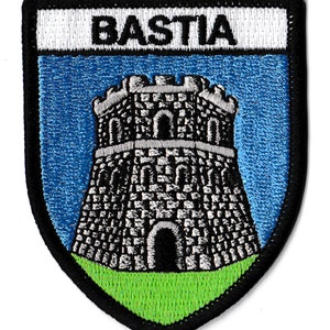 Corsican city Bastia badge patch embroidered iron-on patch