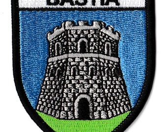 Corsica Bastia city crest patch embroidered iron-on patch