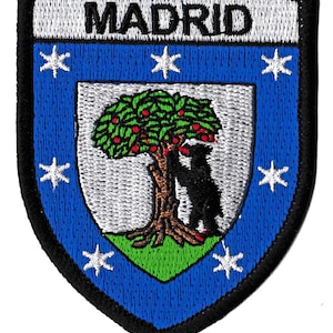 Madrid Spain coat of arms badge patch