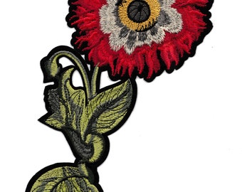 Backpatche large patch flower embroidery back patch thermo-adhesive