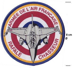 Patche tissé pilote rafale armée de l'air France patch écusson thermocollant image 5