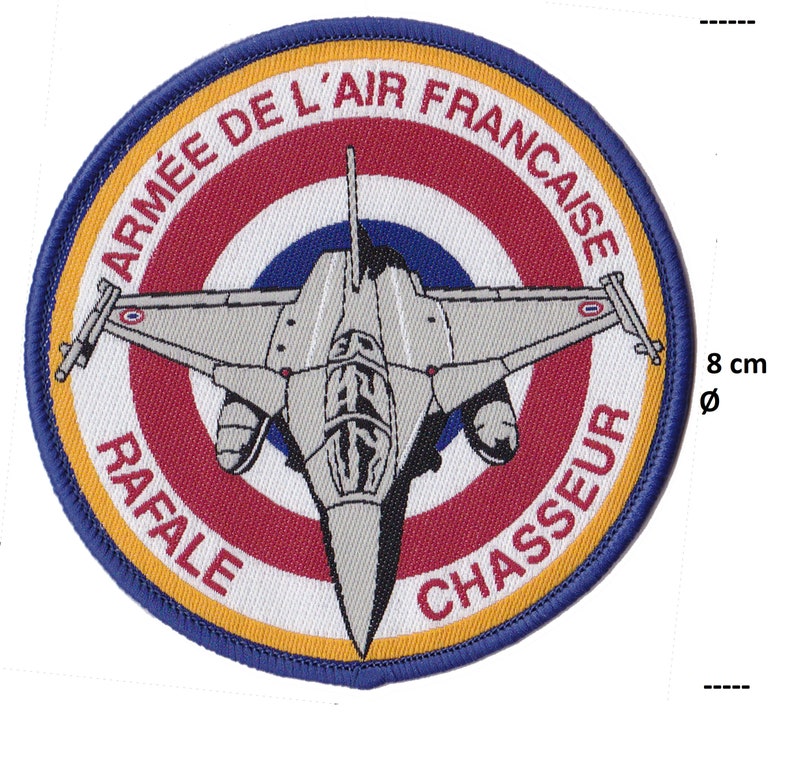 Patche tissé pilote rafale armée de l'air France patch écusson thermocollant image 5