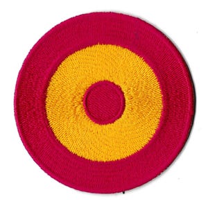 Cockade badge Spain patch embroidered round patch Spanish aviation