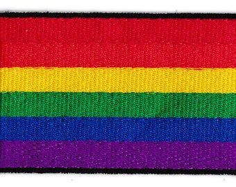 LGTB crest patch gay pride flag embroidered iron-on patch