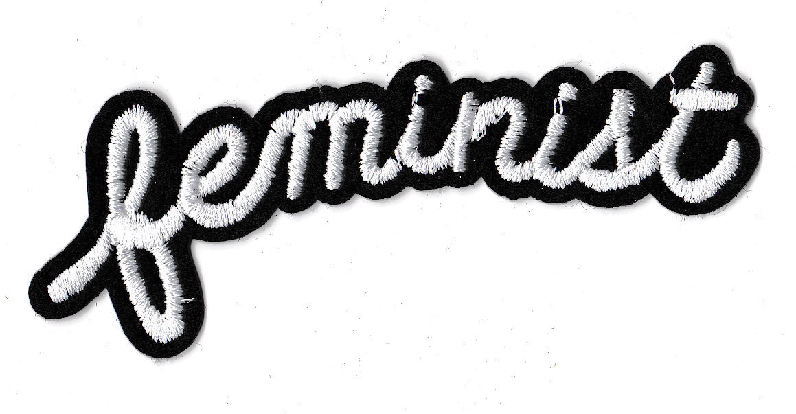 Parche de inscripción feminista parche feminista termoadhesivo con cresta bordada