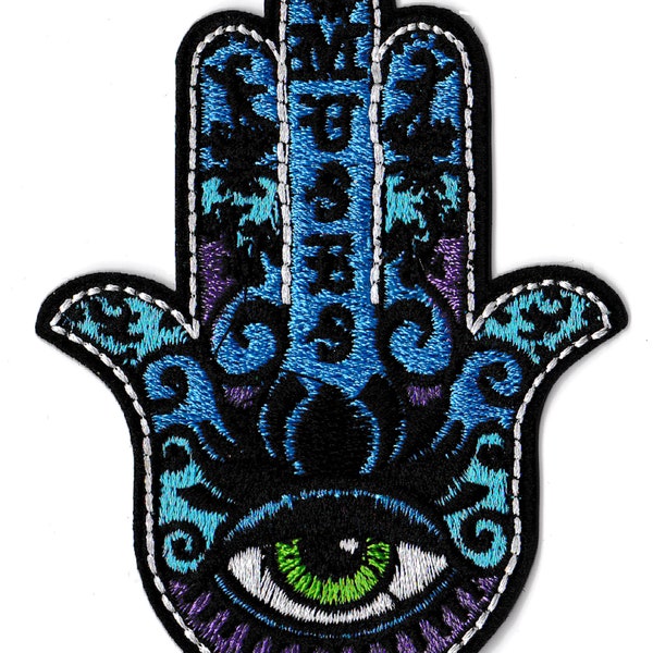 Fatma Khamsa Talisman Berber embroidered patch patch