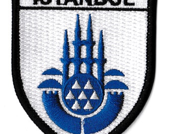 Patche écusson ville d'Istanbul Turquie patch brodé blason thermocollant