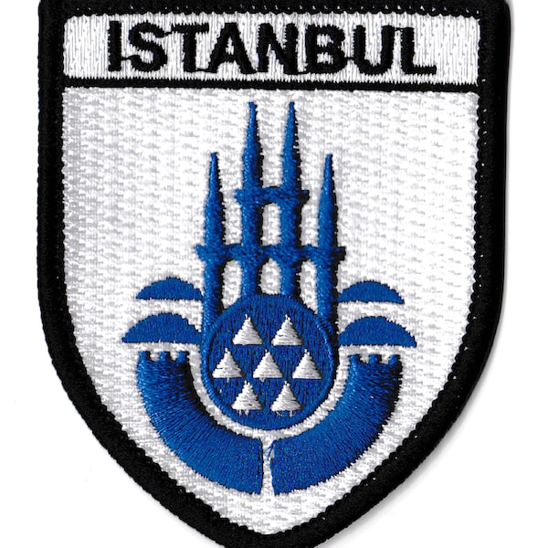 Istanbul city crest patch Türkiye embroidered iron-on coat of arms patch