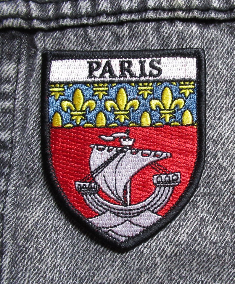 Patche écusson brodé Paris ville blason Parisien image 4