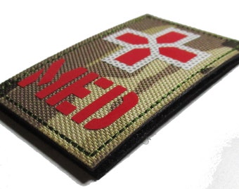 Patch médecin MEDIC camouflage patche tactique en PVC à scratch