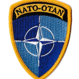 NATO external operations iron-on patch