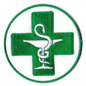 Pharmacy badge patch Hygie Cup embroidered iron-on pharmacist patch