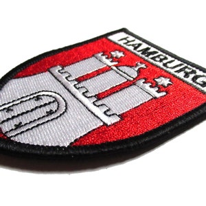 Hamburg crest patch coat of arms city of Hamburg Germany embroidered patch coat of arms image 3