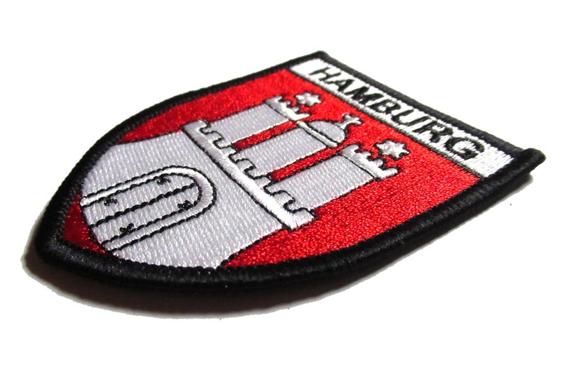 Hamburg crest patch coat of arms city of Hamburg Germany embroidered patch coat of arms image 3