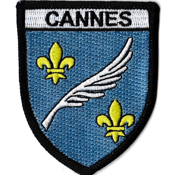 Cannes crest patch Cannes coat of arms patch badge coat of arms cities of France city