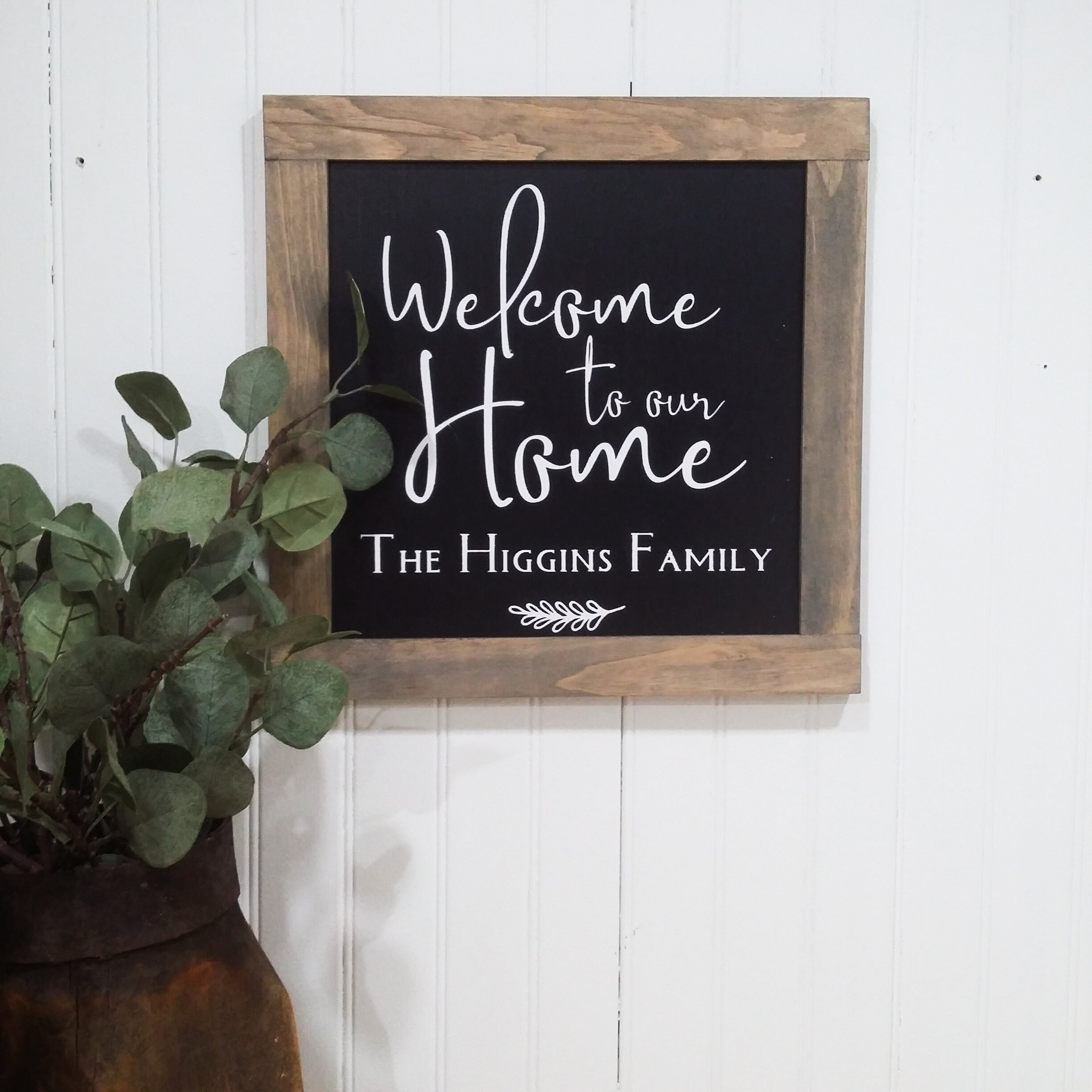 to Our Home Wood Sign Custom Wood Sign Custom Etsy