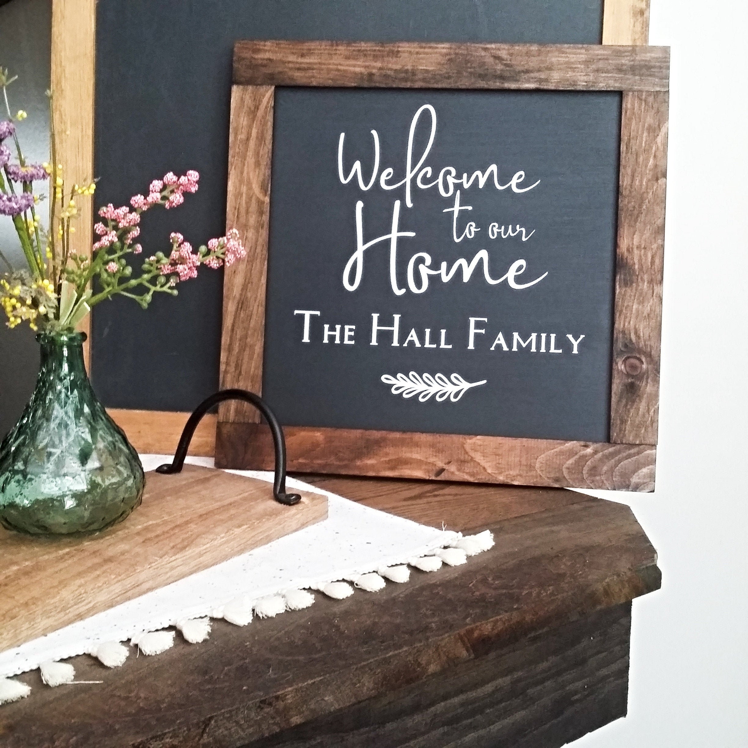 Welcome to Our Home Wood Sign Custom Wood Sign Custom | Etsy