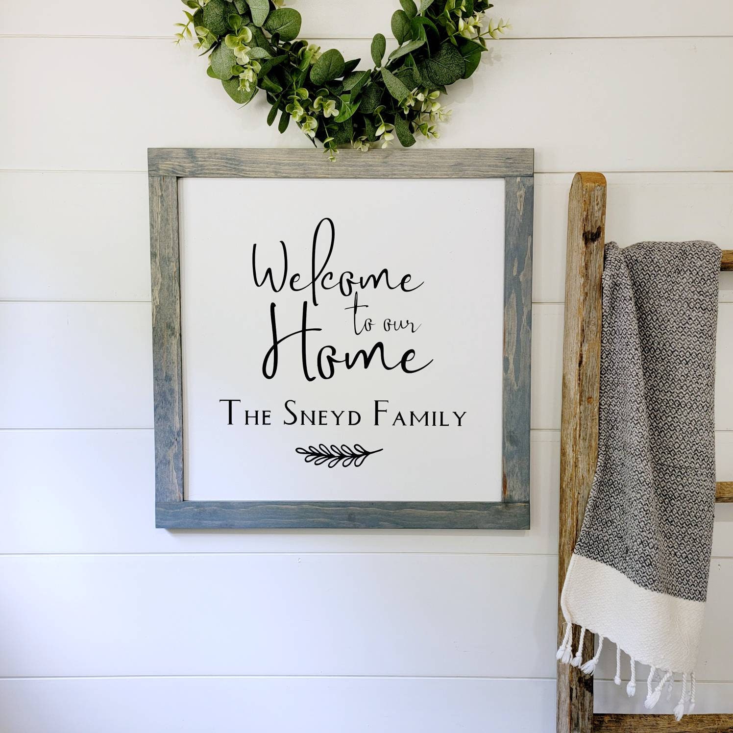 Welcome to Our Home Wood Sign Custom Wood Sign Custom | Etsy