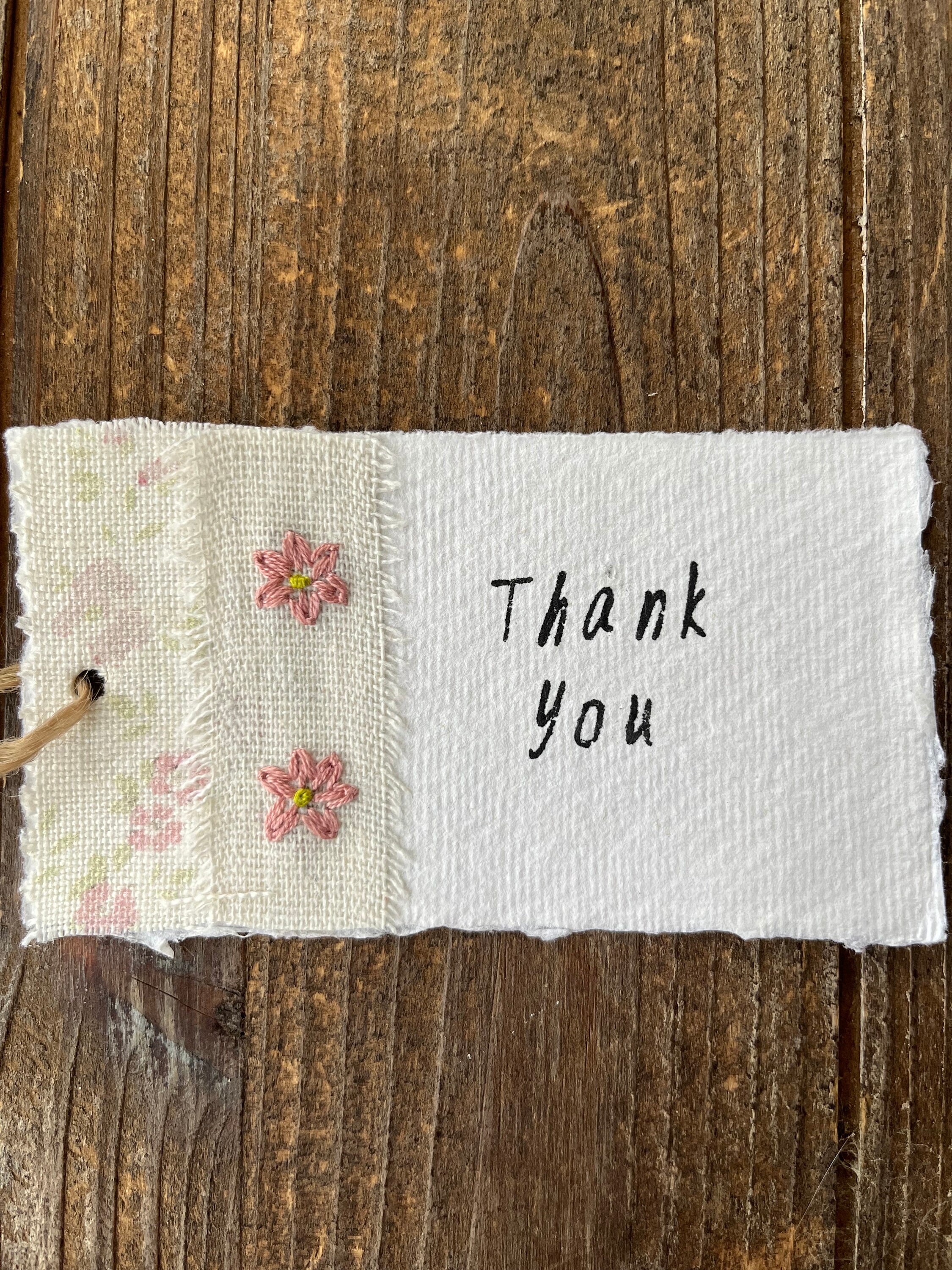 Handmade Gift Tags / Khandi Cotton Rag / Birthday Gifts / Floral Gift ...